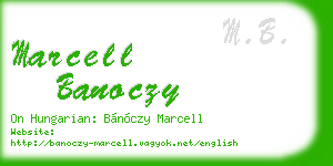marcell banoczy business card